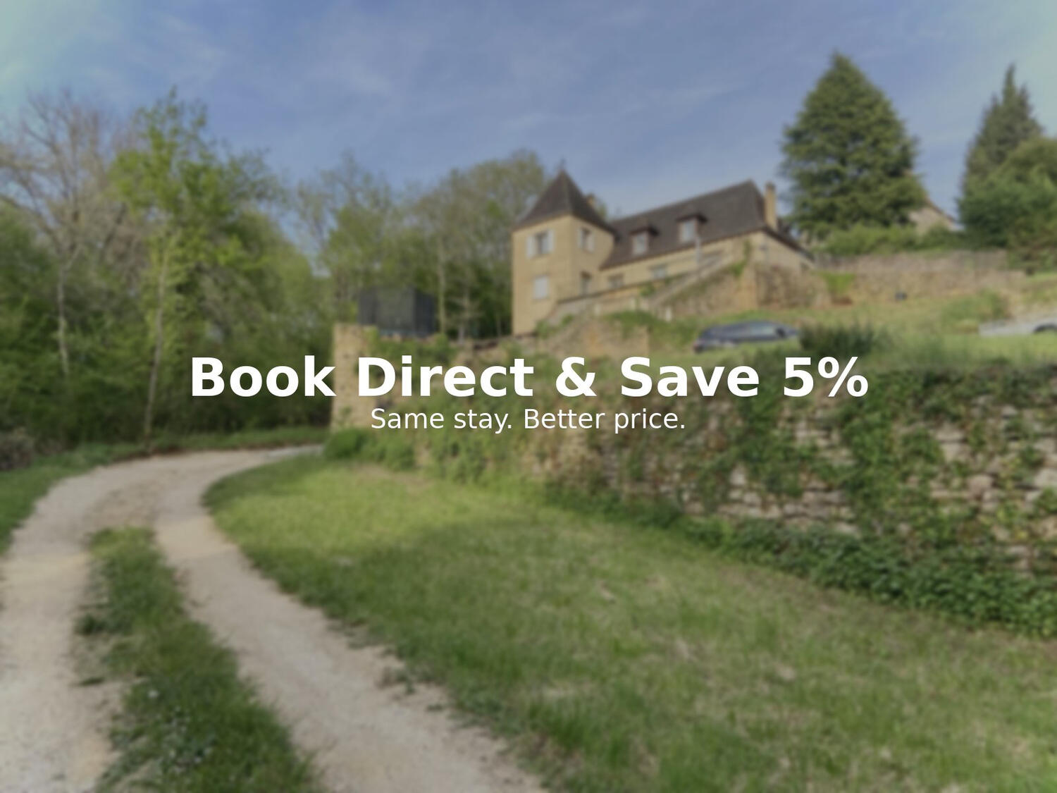 Luxury gîte Le Vélo Rouge & Gîte Le Vélo Bleu at Le Petit Domaine in South West France with stone house, private terrace, vegetable garden, kids swimming pool, free parking & air conditioning.